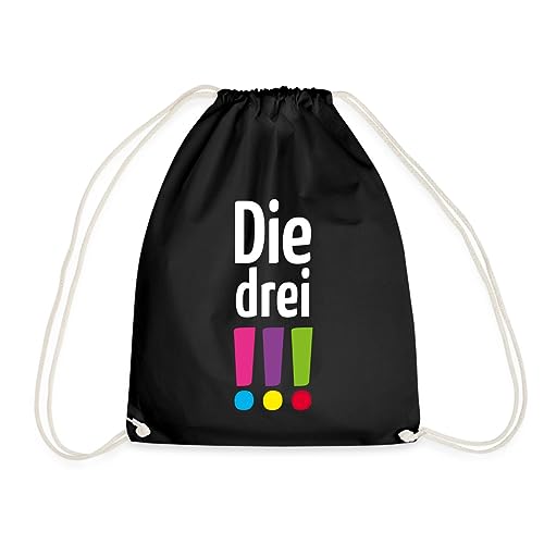 Spreadshirt Die Drei !!! (Ausrufezeichen) Logo Turnbeutel, One size, Schwarz von Spreadshirt