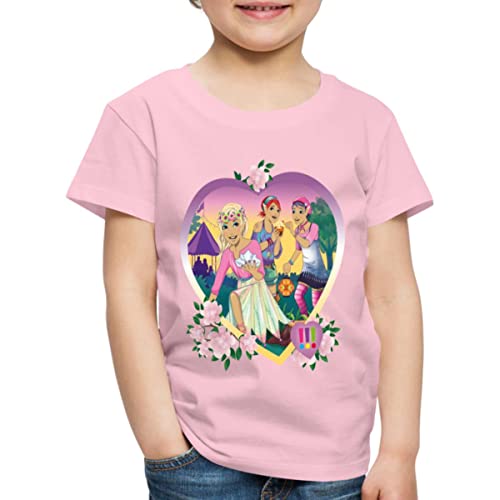 Spreadshirt Die DREI !!! (Ausrufezeichen) Nacht Der Elfen Kinder Premium T-Shirt, 122/128 (6 Jahre), Hellrosa von Spreadshirt