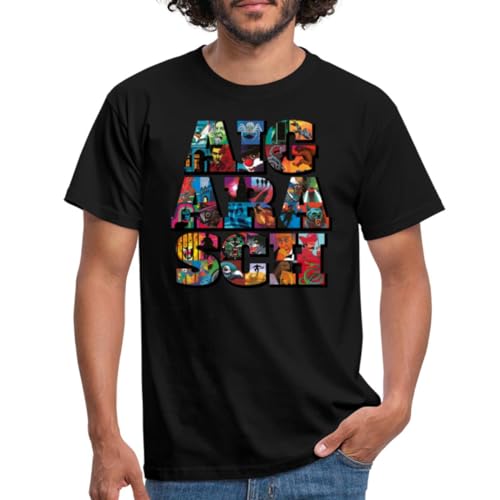 Spreadshirt Die DREI ??? Jubiläumsdesign AIGA Rasch Männer T-Shirt, 4XL, Schwarz von Spreadshirt