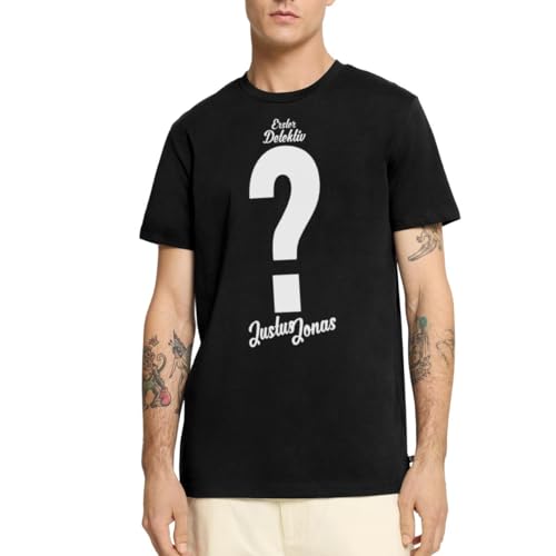 Spreadshirt Die DREI Fragezeichen Justus Jonas Kostüm Männer Premium T-Shirt, L, Schwarz von Spreadshirt