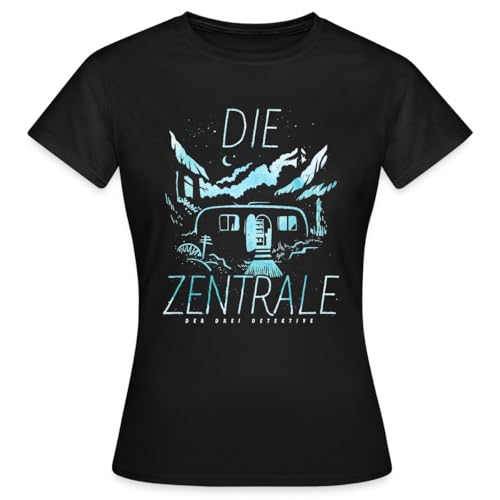 Spreadshirt Die DREI ??? Justus& Peter& Bob& Ich Frauen T-Shirt, XXL, Schwarz von Spreadshirt