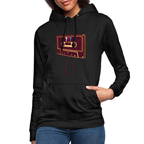 Spreadshirt Die DREI Fragezeichen Kassette Frauen Hoodie, M, Schwarz von Spreadshirt