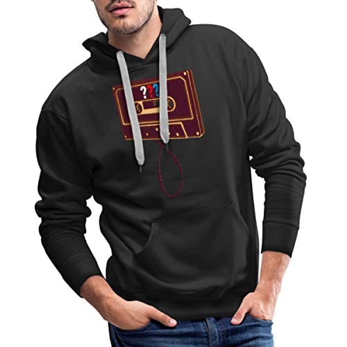 Spreadshirt Die DREI Fragezeichen Kassette Männer Premium Hoodie, L, Schwarz von Spreadshirt