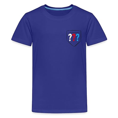 Spreadshirt Die DREI Fragezeichen Kids Logo Tasche Kinder Premium T-Shirt, 134/140 (8 Jahre), Königsblau von Spreadshirt