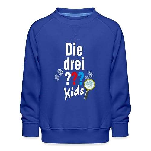 Spreadshirt Die DREI Fragezeichen Kids Logo und Gadgets Kinder Premium Pullover, 152/164 (12-14 Jahre), Royalblau von Spreadshirt