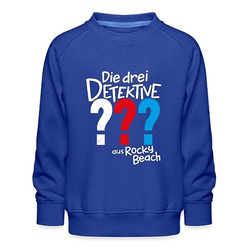 Spreadshirt Die DREI Fragezeichen Kids aus Rocky Beach Kinder Premium Pullover, 134/146 (9-11 Jahre), Royalblau von Spreadshirt