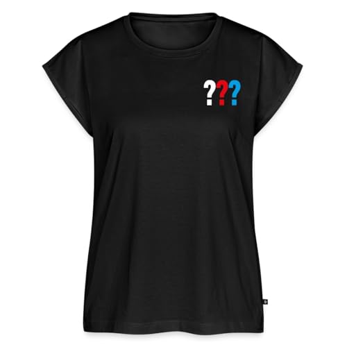 Spreadshirt Die DREI Fragezeichen Kleines Logo Frauen Casual T-Shirt, S, Schwarz von Spreadshirt