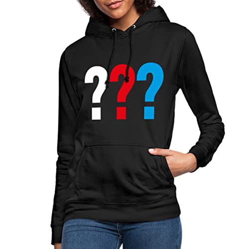 Spreadshirt Die DREI Fragezeichen Logo Frauen Hoodie, L, Schwarz von Spreadshirt