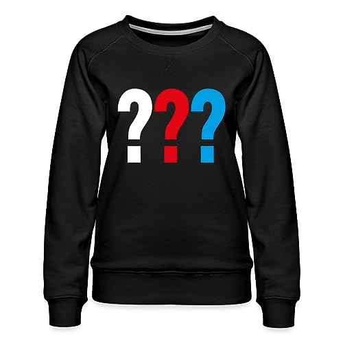 Spreadshirt Die DREI Fragezeichen Logo Frauen Premium Pullover, XXL, Schwarz von Spreadshirt