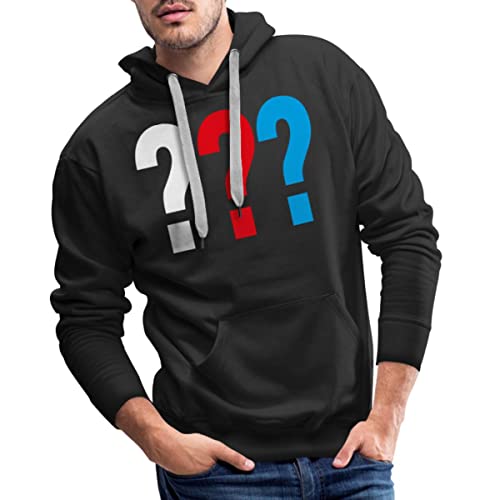 Spreadshirt Die DREI Fragezeichen Logo Männer Premium Hoodie, L, Schwarz von Spreadshirt