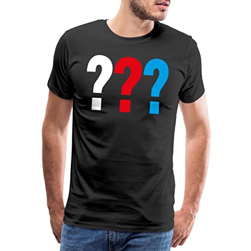 Spreadshirt Die DREI Fragezeichen Logo Männer Premium T-Shirt, 4XL, Schwarz von Spreadshirt