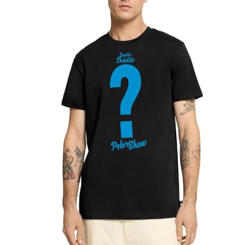 Spreadshirt Die DREI Fragezeichen Peter Shaw Kostüm Männer Premium T-Shirt, L, Schwarz von Spreadshirt