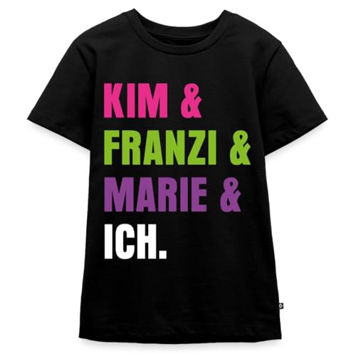 Spreadshirt Die DREI Ausrufezeichen Kim & Franzi & Marie & Ich Kinder Premium T-Shirt, 134/140 (8 Jahre), Schwarz von Spreadshirt