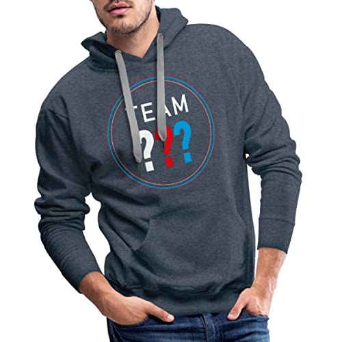 Spreadshirt Die DREI ??? Team DREI Fragezeichen Männer Premium Hoodie, XL, Jeansblau von Spreadshirt