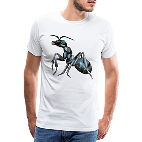 Spreadshirt Die DREI ??? Und Der Ameisenmensch Männer Premium T-Shirt, XL, weiß von Spreadshirt