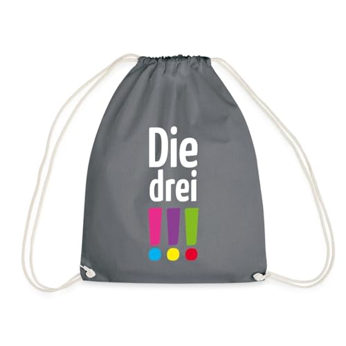 Spreadshirt Die Drei !!! (Ausrufezeichen) Logo Turnbeutel, One size, Grau von Spreadshirt