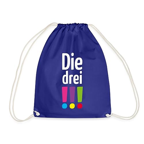 Spreadshirt Die Drei !!! (Ausrufezeichen) Logo Turnbeutel, One size, Königsblau von Spreadshirt