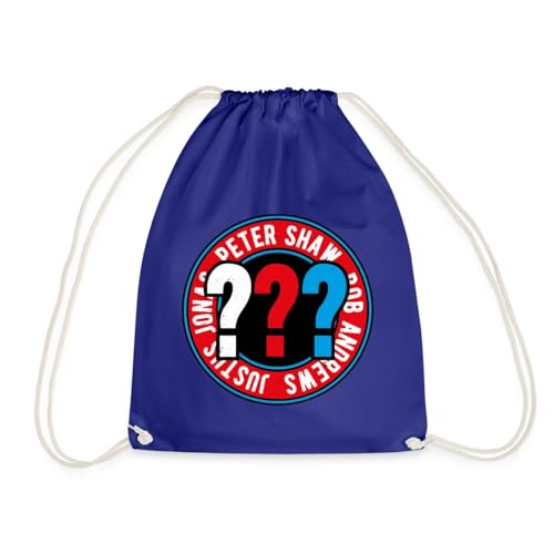 Spreadshirt Die Drei Fragezeichen Kids Logo Outline Turnbeutel, One size, Königsblau von Spreadshirt