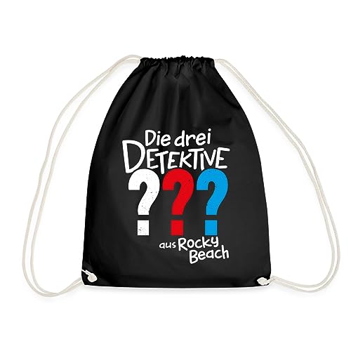 Spreadshirt Die Drei Fragezeichen Kids aus Rocky Beach Turnbeutel, One size, Schwarz von Spreadshirt