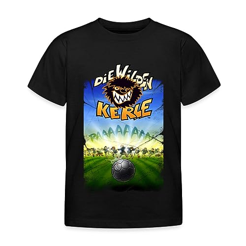 Spreadshirt Die Wilden Kerle Angriff Kinder T-Shirt, 110/116 (5-6 Jahre), Schwarz von Spreadshirt