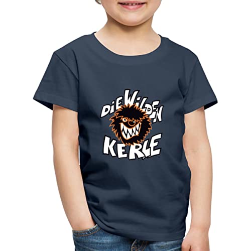 Spreadshirt Die Wilden Kerle Logo Kinder Premium T-Shirt, 110/116 (4 Jahre), Navy von Spreadshirt