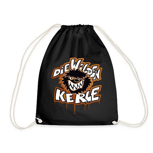 Spreadshirt Die Wilden Kerle Logo Tropfen Graffiti Turnbeutel, One size, Schwarz von Spreadshirt