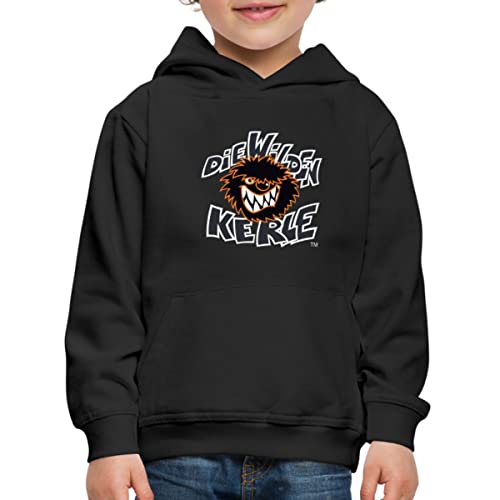 Spreadshirt Die Wilden Kerle Logo Wild Kinder Premium Hoodie, 110/116 (5-6 Jahre), Schwarz von Spreadshirt