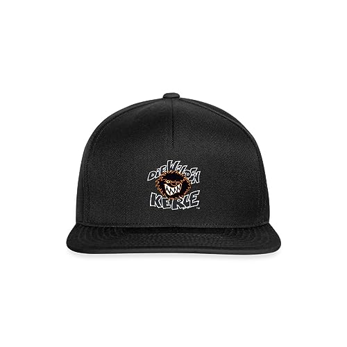 Spreadshirt Die Wilden Kerle Logo Wild Snapback Cap, One Size, Schwarz/Schwarz von Spreadshirt