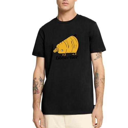 Spreadshirt Dönertier Männer Premium T-Shirt, XXL, Schwarz von Spreadshirt