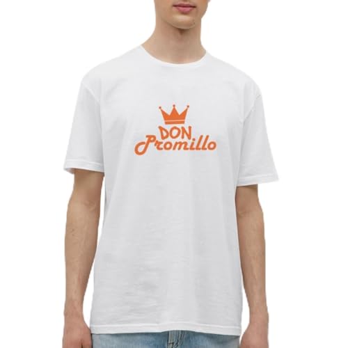 Spreadshirt Don Promillo Männer T-Shirt, XL, weiß von Spreadshirt