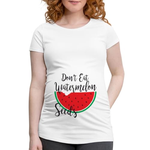 Spreadshirt Don't Eat Watermelon Seeds Schwanger Frauen Schwangerschafts T-Shirt, M, Weiß Spreadshirt Don't Eat Watermelon Seeds Schwanger Frauen Schwangerschafts T-Shirt, M, Weiß von Spreadshirt