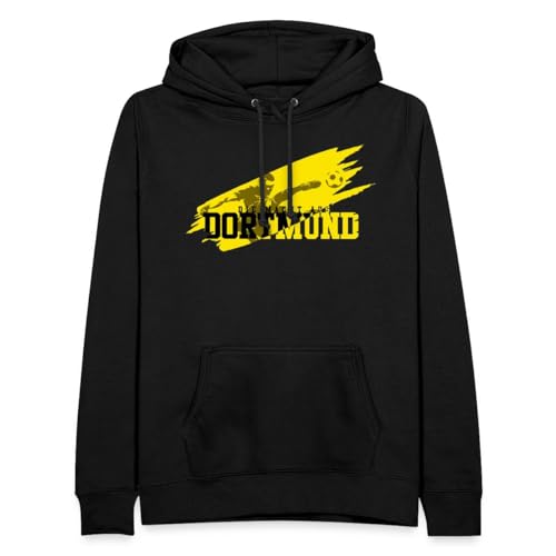 Spreadshirt Dortmund Fußball Fan Sport Frauen Hoodie, XL, Schwarz von Spreadshirt