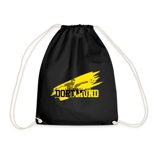 Spreadshirt Dortmund Fußball Fan Sport Turnbeutel, One size, Schwarz von Spreadshirt