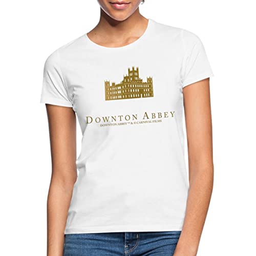 Spreadshirt Downton Abbey Highclere Castle Frauen T-Shirt, L, weiß von Spreadshirt