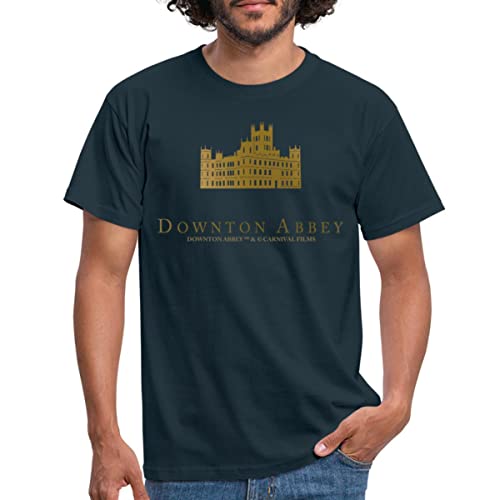 Spreadshirt Downton Abbey Highclere Castle Männer T-Shirt, 3XL, Navy von Spreadshirt