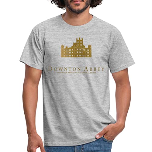 Spreadshirt Downton Abbey Highclere Castle Männer T-Shirt, M, Grau meliert von Spreadshirt