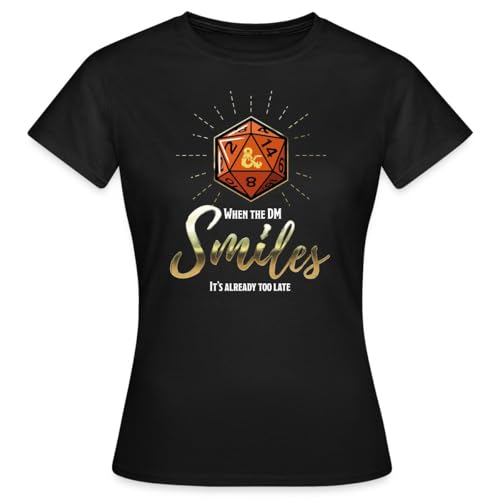 Spreadshirt Dungeons and Dragons When Dungeon Master Smiles Frauen T-Shirt, XL, Schwarz von Spreadshirt