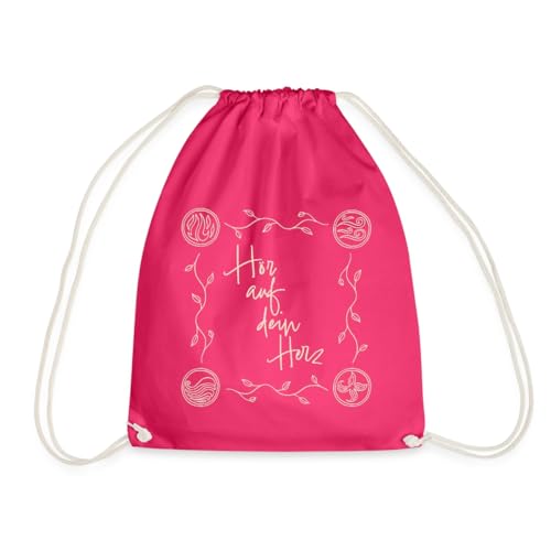 Spreadshirt Ein Mädchen Namens Willow Hör Auf Dein Herz Turnbeutel, One size, Fuchsia von Spreadshirt