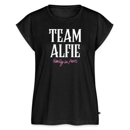 Spreadshirt Emily In Paris Team Alfie Frauen Casual T-Shirt, M, Schwarz von Spreadshirt