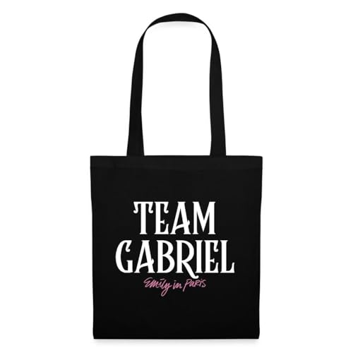 Spreadshirt Emily In Paris Team Gabriel Stoffbeutel, One size, Schwarz von Spreadshirt