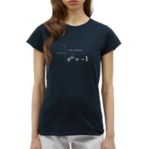 Spreadshirt Euler Identität Mathe Formel Konstanten Pi Zahl Frauen T-Shirt, S, Navy von Spreadshirt