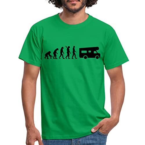 Spreadshirt Evolution Wohnmobil Männer T-Shirt, XL, Kelly Green von Spreadshirt