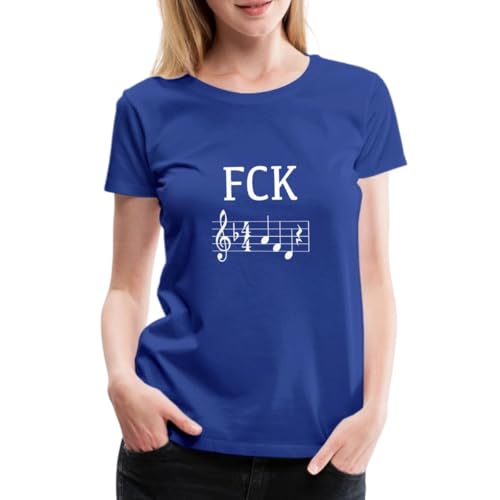 Spreadshirt FCK AFD Noten Anti AFD Statement Frauen Premium T-Shirt, M, Königsblau von Spreadshirt