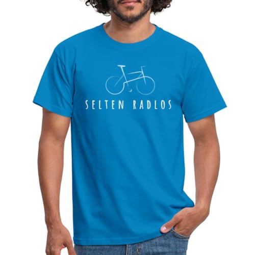 Spreadshirt Fahrrad Geschenk Selten Radlos Geschenkidee Fahrradfahrer Männer T-Shirt, XL, Royalblau von Spreadshirt