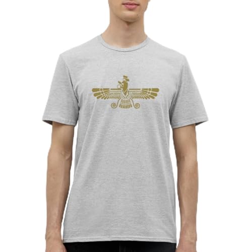 Spreadshirt Faravahar Männer T-Shirt, XL, Grau meliert von Spreadshirt