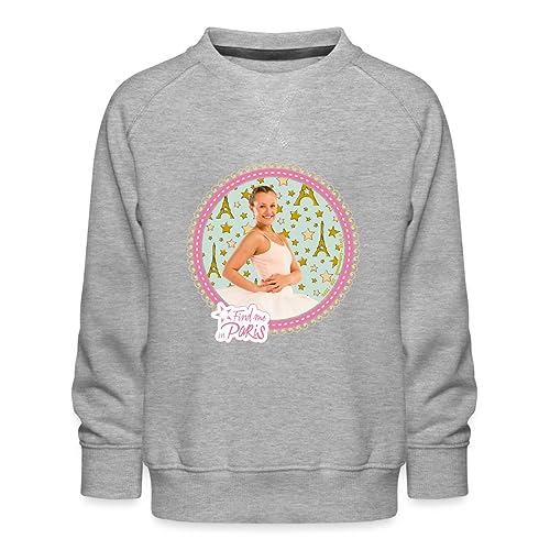 Spreadshirt Find me in Paris Lena Grisky Kinder Premium Pullover, 134/146 (9-11 Jahre), Grau meliert von Spreadshirt