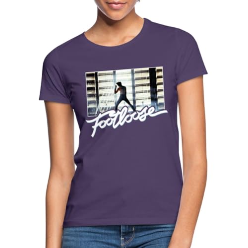 Spreadshirt Footloose Kultige Lagerhaus-Tanzszene Zu Never Frauen T-Shirt, S, Dunkellila von Spreadshirt