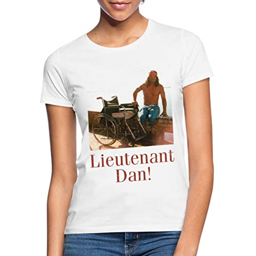 Spreadshirt Forrest Gump Lieutenant Dan Frauen T-Shirt, S, weiß von Spreadshirt