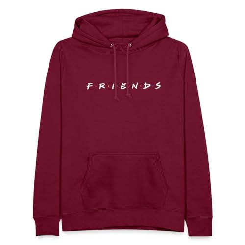 Spreadshirt Friends Logo Frauen Hoodie, M, Bordeaux von Spreadshirt