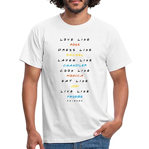 Spreadshirt Friends Sei Wie Sie Männer T-Shirt, M, weiß von Spreadshirt